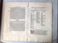 Mercator: Wirtenberg Ducatus, altkolorierte Kupferstichkarte von Württemberg