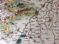 Mercator: Wirtenberg Ducatus, altkolorierte Kupferstichkarte von Württemberg
