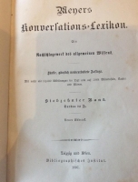 VERKAUFT! Meyers Konversationslexikon-Lexikon, Luxus-Ausgabe, 18 Bände, 5. Auflage, ab 1897