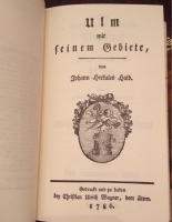 Verkauft: Haid, Johann Herkules:  Ulm mit seinem Gebiete in 2 Bänden und Beilagen. [Faksimile-Ausgabe].