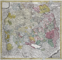 Hase, Homann: Schwaben, "Circuli Sveviae" 1743