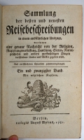 VERKAUFT! Sammlung der besten und neuesten Reisebeschreibungen, 33 Bde. 1763