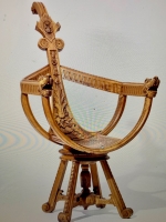 Extravaganter Stuhl Venedig um 1880